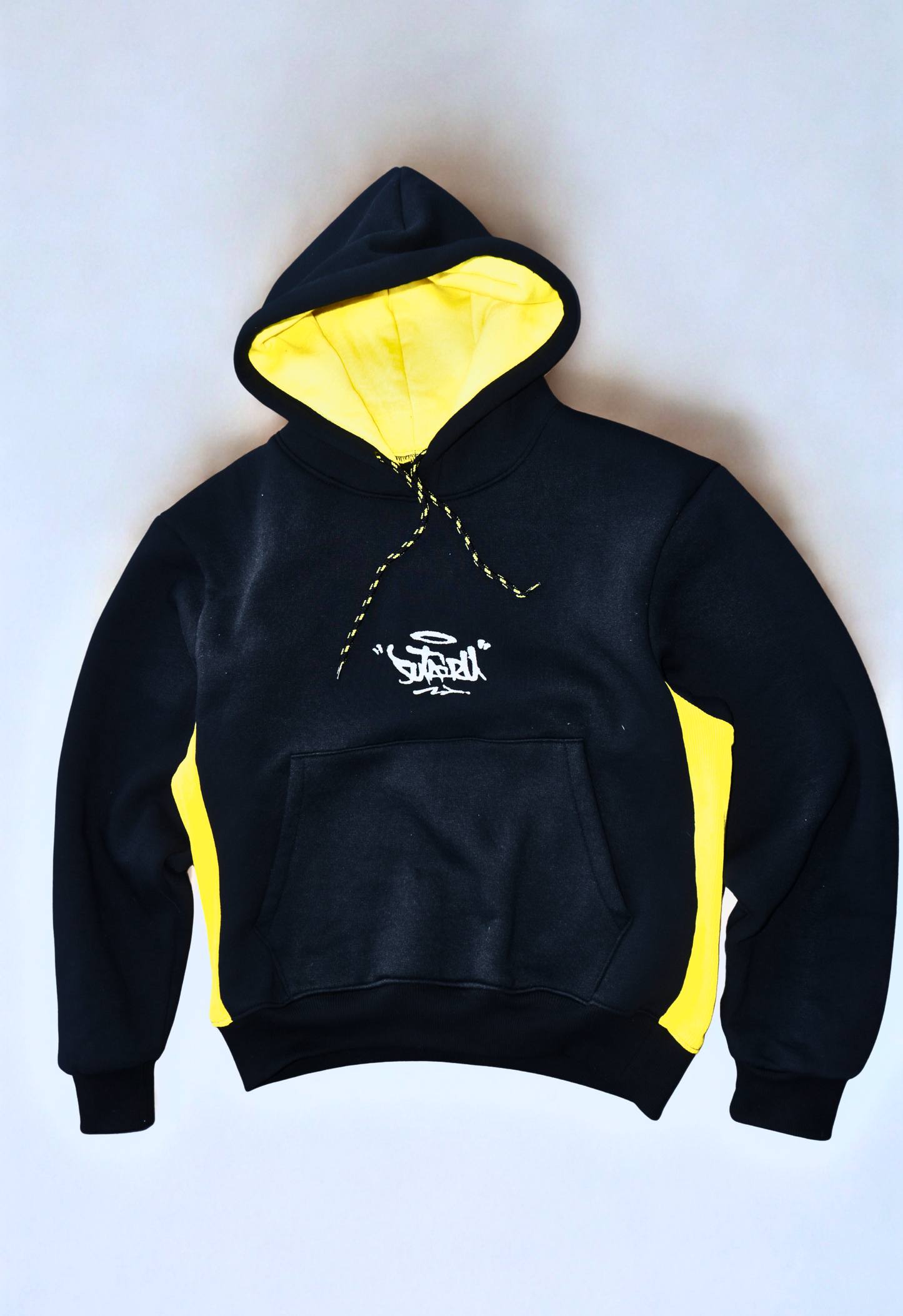 #Hoodie Black and yellow - Tracksuit "SUTAIRU"#