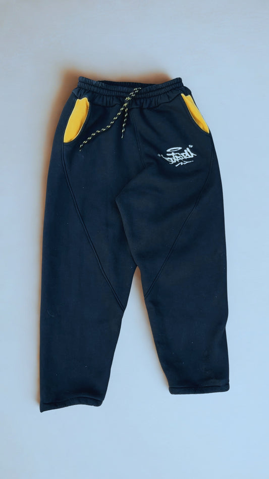 #Pantalon Black and yellow - Tracksuit "SUTAIRU"#