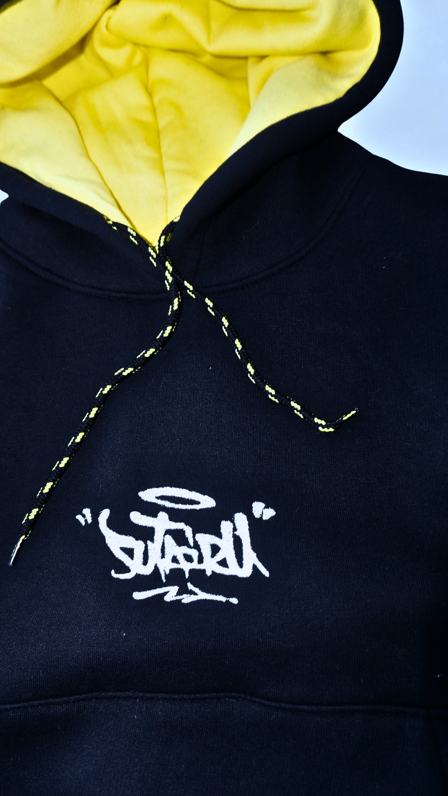 #Hoodie Black and yellow - Tracksuit "SUTAIRU"#